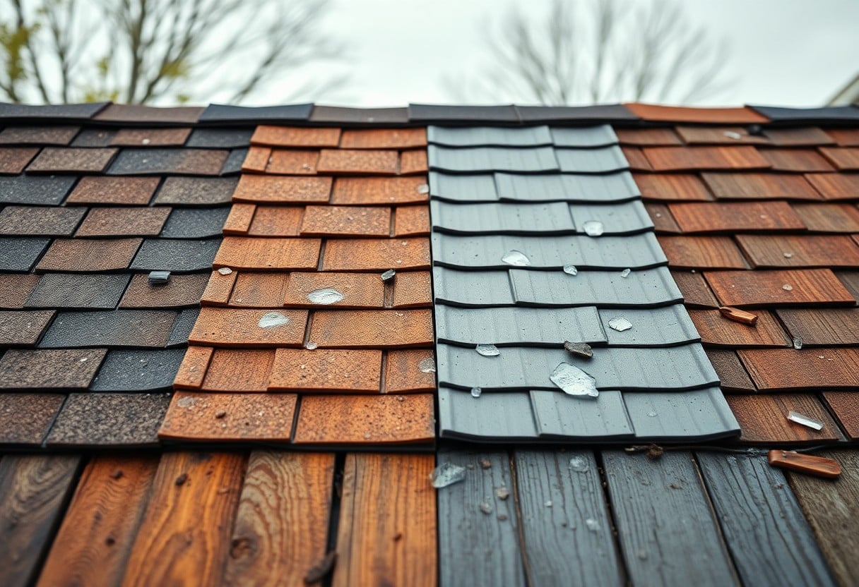 severity of roof hail damage bel