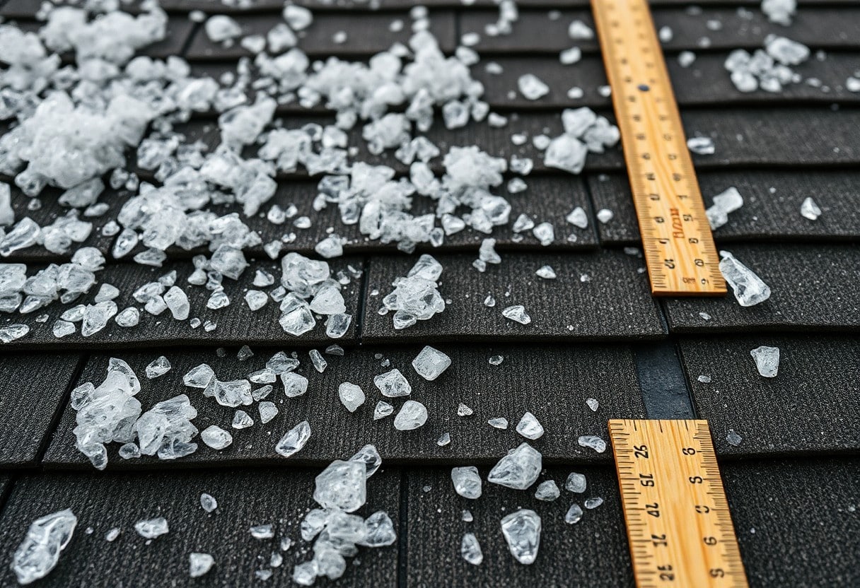 severity of roof hail damage zug